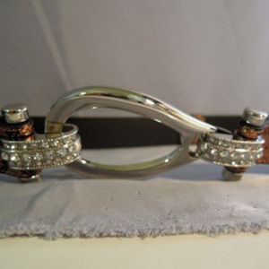 Animal Print Adjustable bling belt